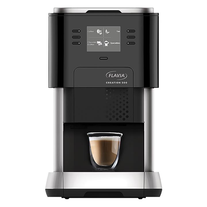 A modern Flavia office coffee machine.